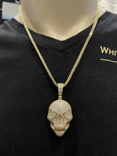 4.60 CT. Diamond Skull Pendant in 14K Gold - White Carat Diamonds